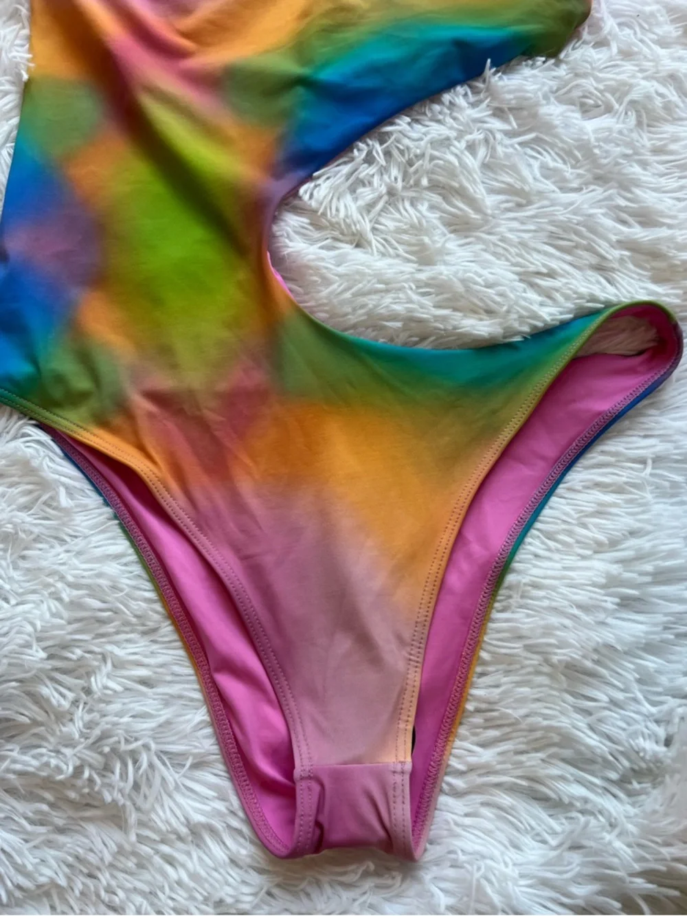 Frankie’s Bikinis 🐠 Cheeky Cut Out Multicolor One-Piece swim bathing suit